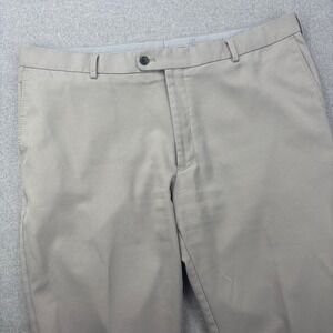 Peter Millar Crown Sport Charlotte Pants 40x30 Beige Cuffed Performance EB50